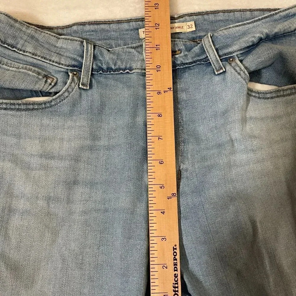 Levi's 721 High Rise Skinny Jeans Size 32 Distressed Light Wash Levis Ankle - Picture 11 of 11
